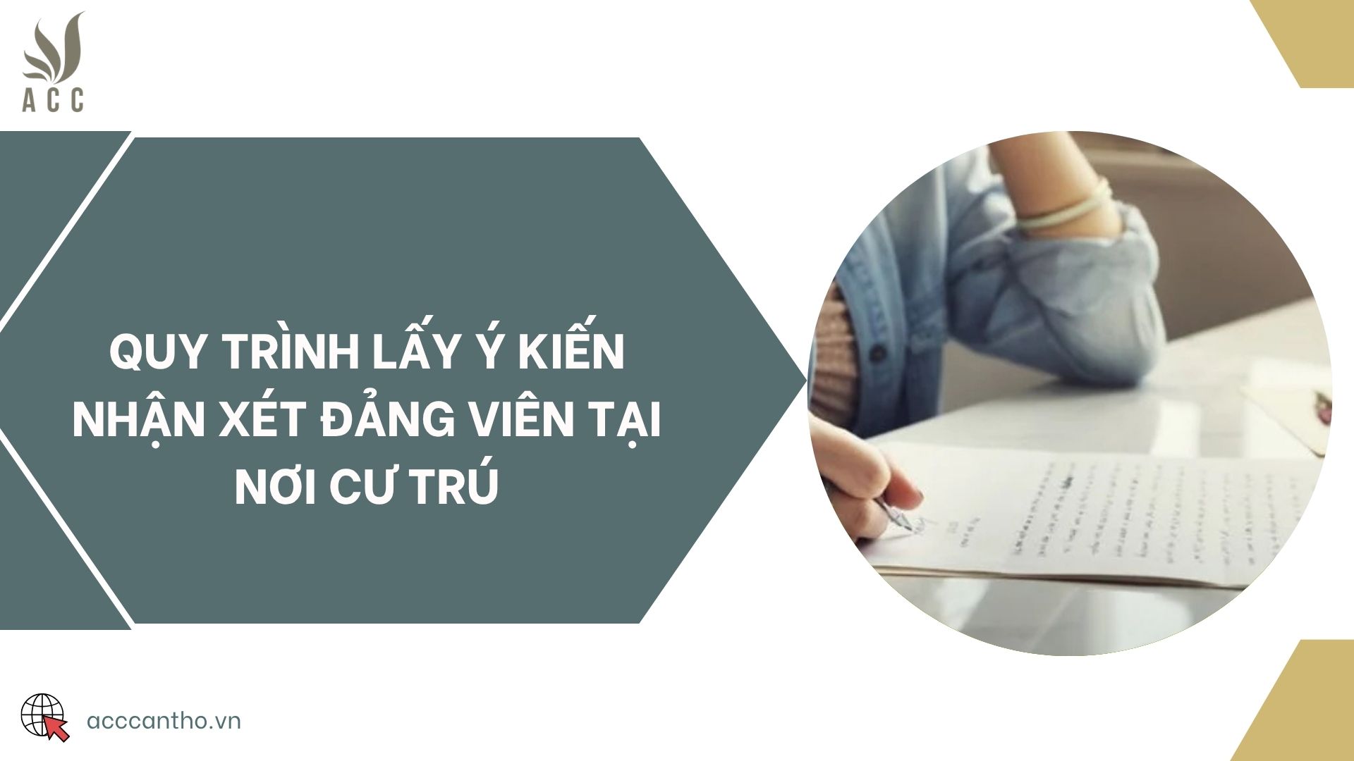 Quy trình lấy ý kiến nhận xét Đảng viên tại nơi cư trú