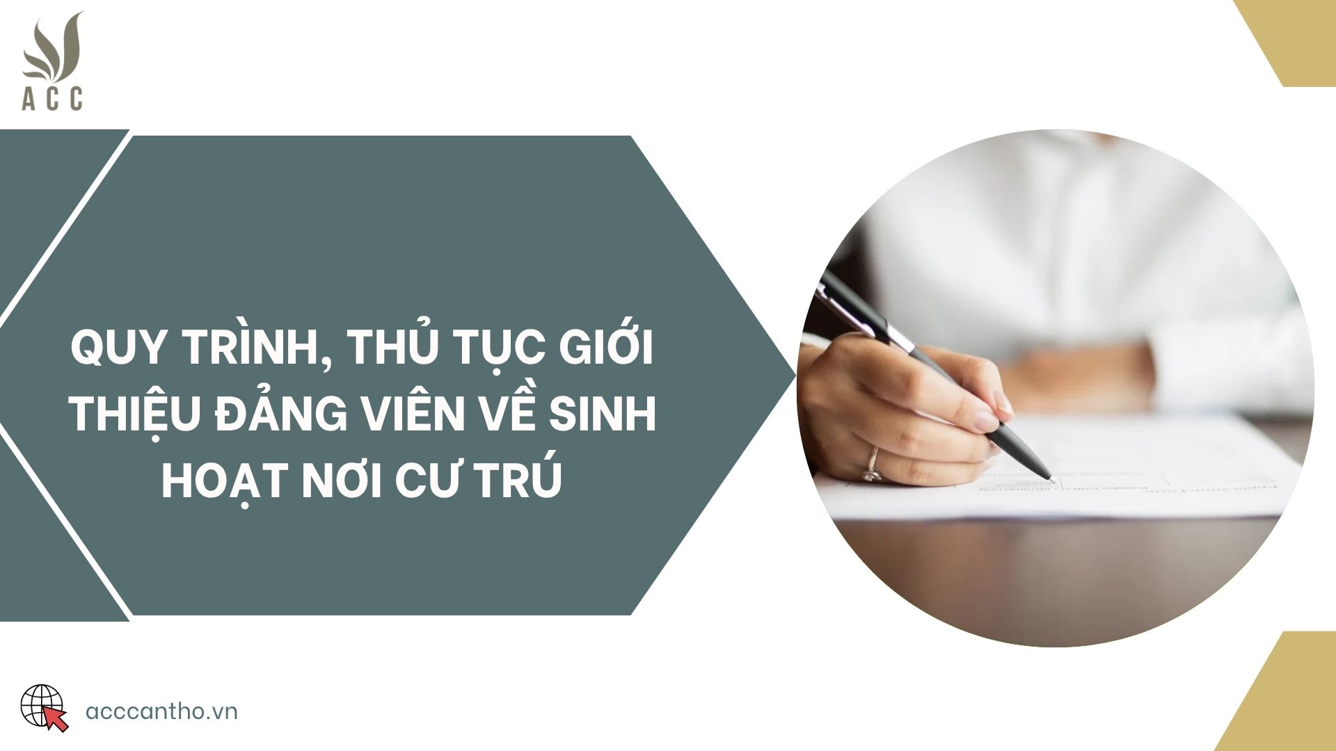 Quy trình, thủ tục giới thiệu Đảng viên về sinh hoạt nơi cư trú
