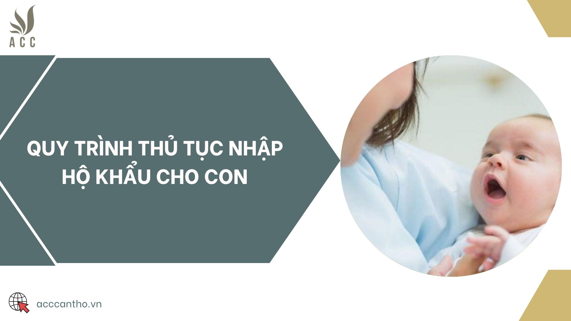 Quy trình thủ tục nhập hộ khẩu cho con