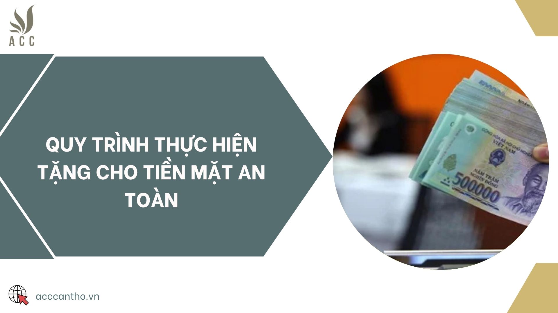 Quy trình thực hiện tặng cho tiền mặt an toàn