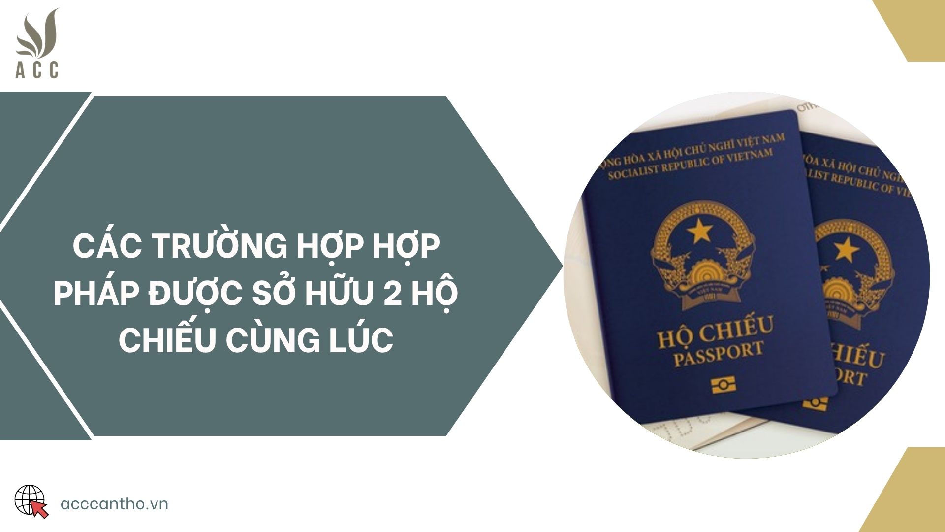Các trường hợp hợp pháp được sở hữu 2 hộ chiếu cùng lúc