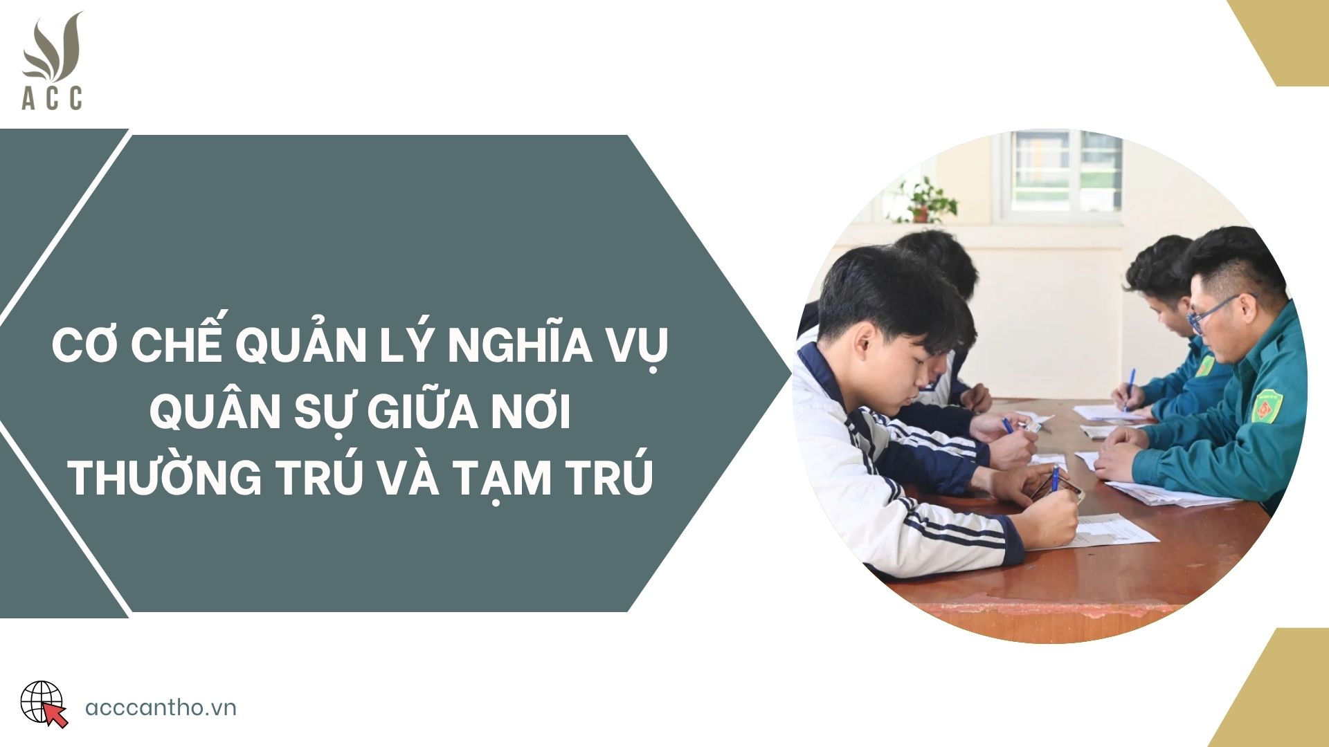 Cơ chế quản lý nghĩa vụ quân sự giữa nơi thường trú và tạm trú