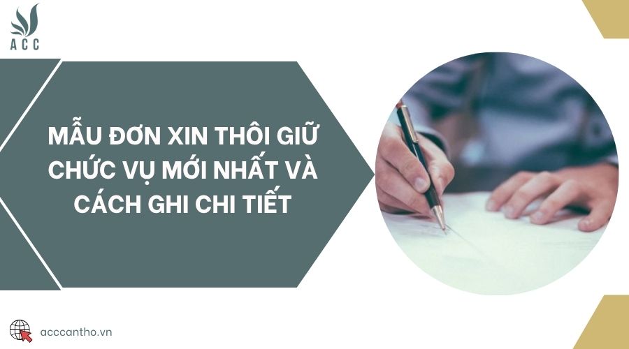 Mẫu đơn xin thôi giữ chức vụ mới nhất và cách ghi chi tiết