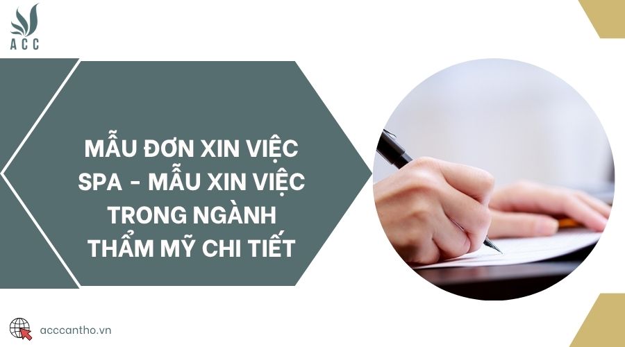Mẫu đơn xin việc spa - mẫu xin việc trong ngành thẩm mỹ chi tiết