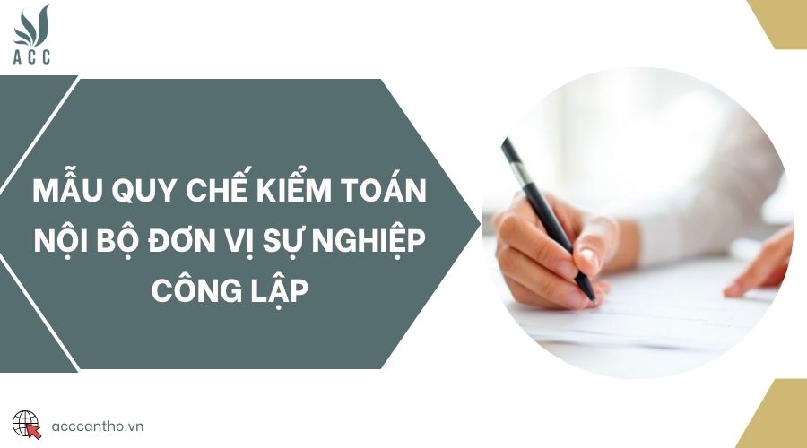 Mẫu quy chế kiểm toán nội bộ đơn vị sự nghiệp công lập