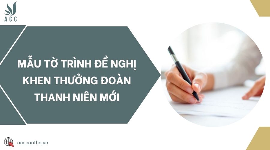Mẫu tờ trình đề nghị khen thưởng đoàn thanh niên mới